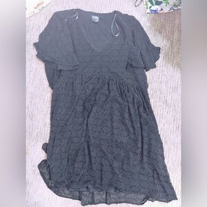 ARULA Black Eyelet Dress